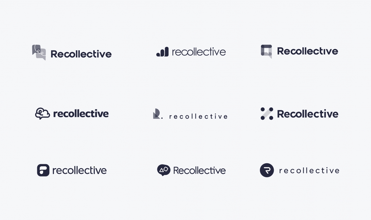 Recollective Logo Drafts